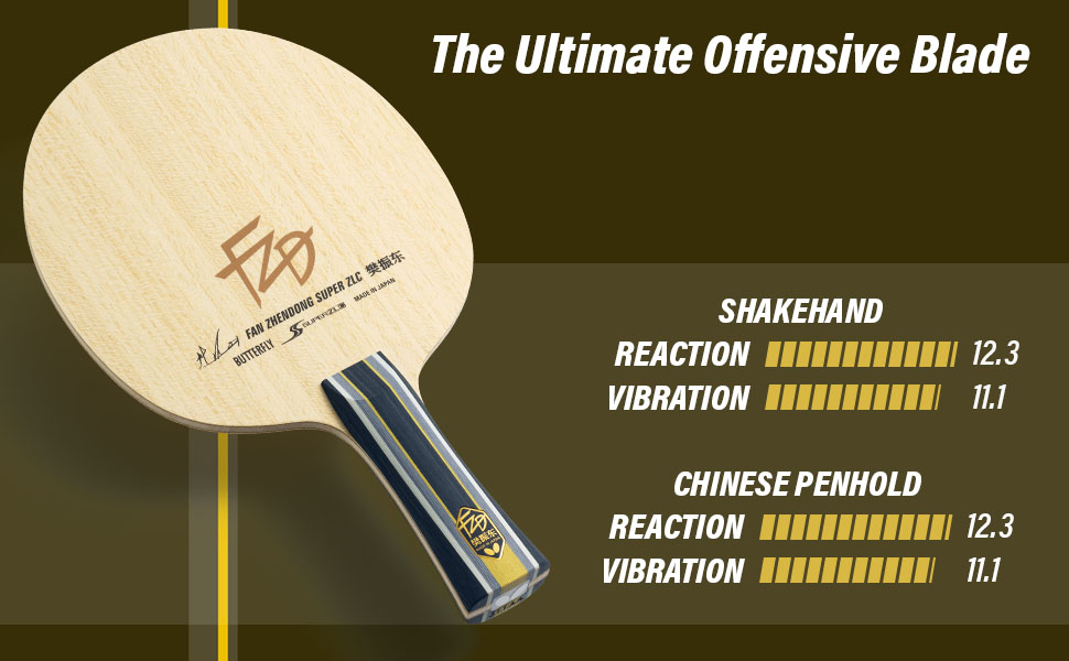 Butterfly Fan Zhendong Super ZLC Table Tennis Blade