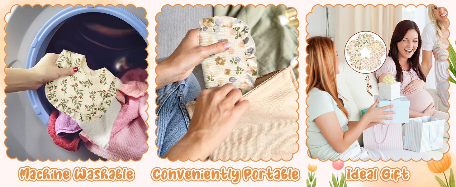 5Pcs Snap Muslin Cotton Baby Drooling Bibs Bib with Flounce Lace Absorbent Layers Soft Burp Cloths