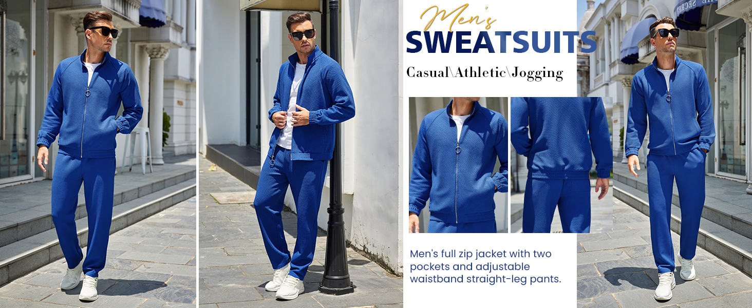 mens casual tracksuit