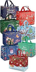 Christmas Tote Bags with Handles