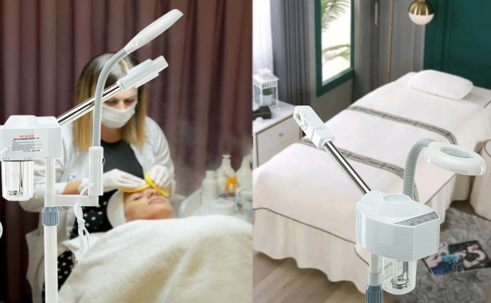 Professional Facial Steamer 2 in1 Steamer for Face 5X LED