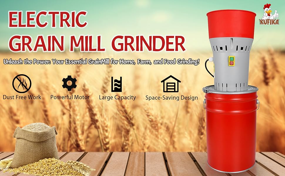 Kufika Grain Mill Grinder Electric Versatile Corn Grinder