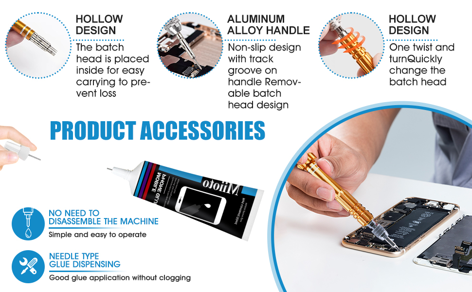 Black Glue for Phone Repair, Fluid Craft Glue