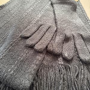 HILLSHADE knit 2pcs set--glove+scarf