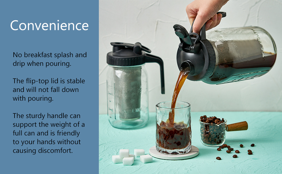 OneDream Cold Brew Coffee Maker 2 Quart 64oz Stainless