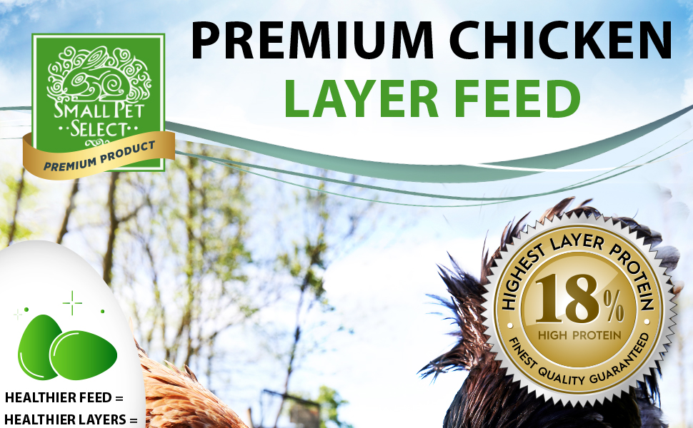Small Pet Select Chicken Layer Feed Pellets 18 Protein