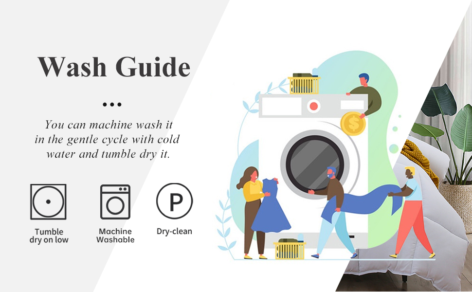 Down Alternative Comforter (White,King)Ultra Soft Brushed