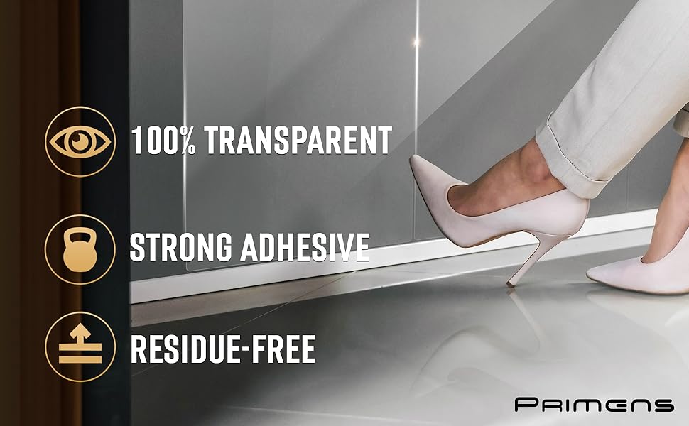 Clear Wall Protector Film Stickers for Kitchens & Offices Shields Paint from Oil Splashes