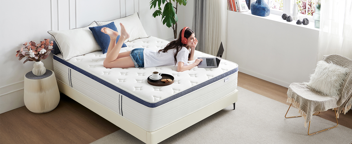 Colchón tamaño queen de 14 pulgadas