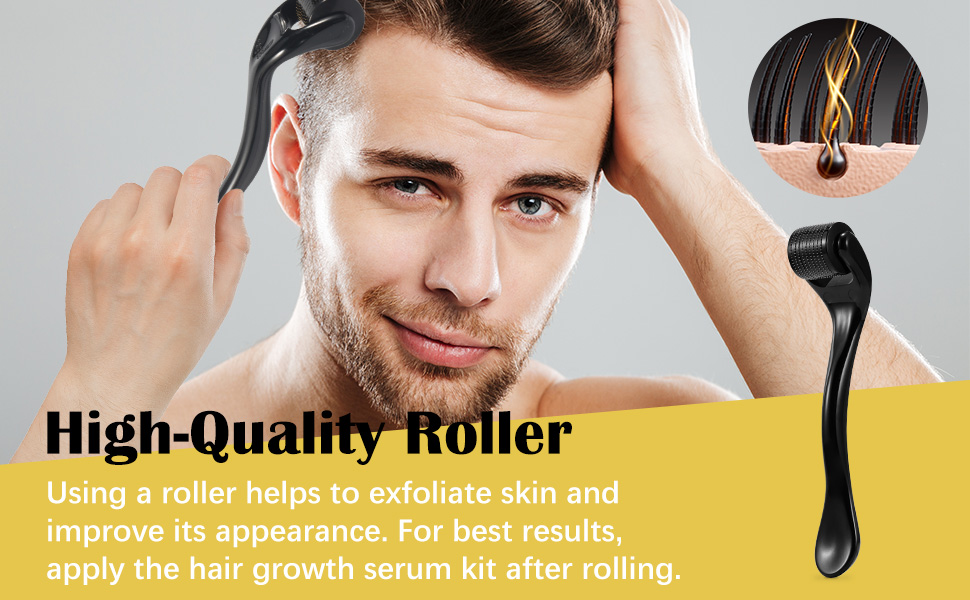 derma microneedle roller scalp derma roller for hair growth