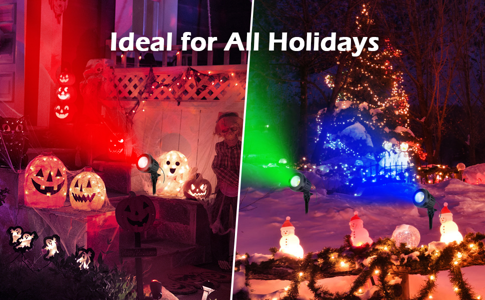 holiday spotlight outdoor