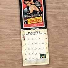 Spread of Asgard Press 2025 Vintage Film Noir Calendar