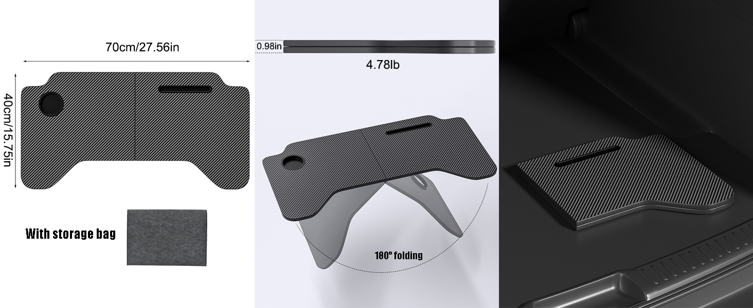Foldable Car Tray Desk for Tesla Model 3 Model Y 2024