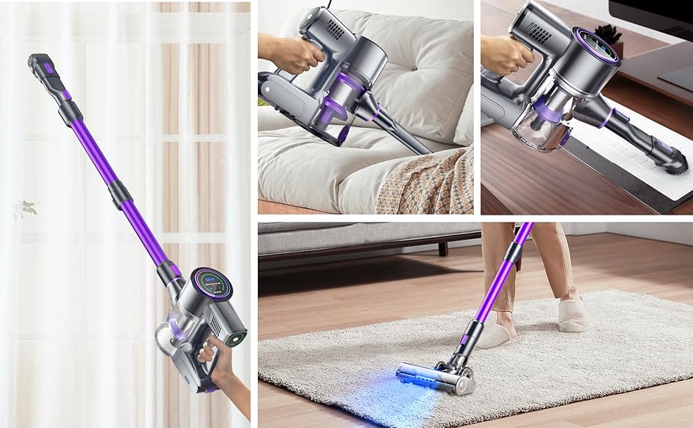 ★smartai スマートアイ 掃除機 コードレス 紫★ Amazon | SmartAI ハンディ掃除機 コードレス 車用 19000Pa 強力