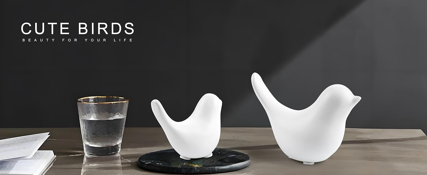 Small Birds Statues Home Decor