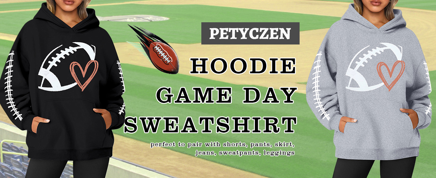 football sweatshirts for women