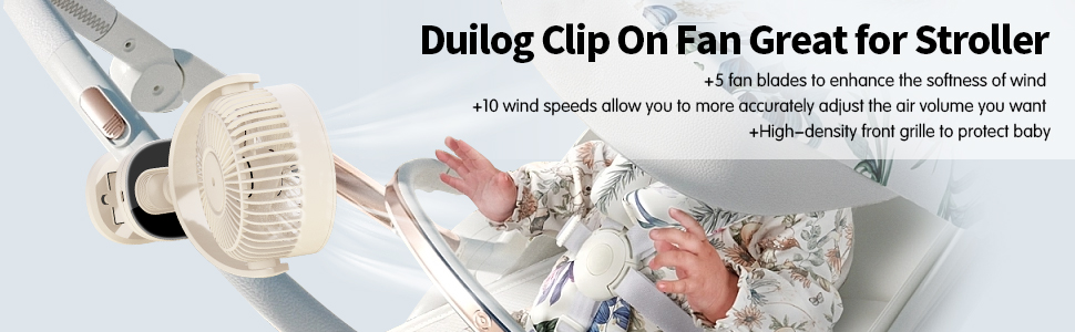 DUILOG Clip on fan