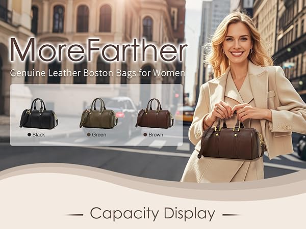 MoreFarther Mini Boston Crossbody Bags for Women, Top Handle
