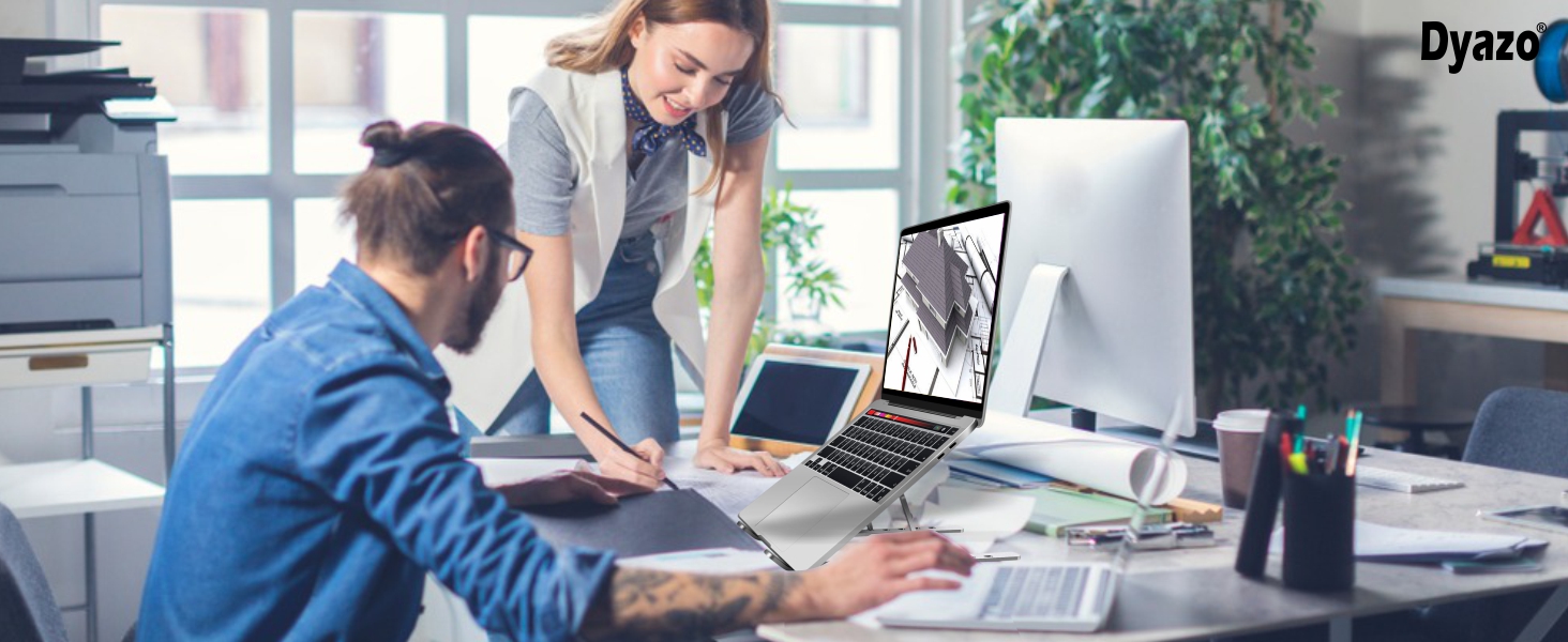 6 Angles Laptop Stand - Silver