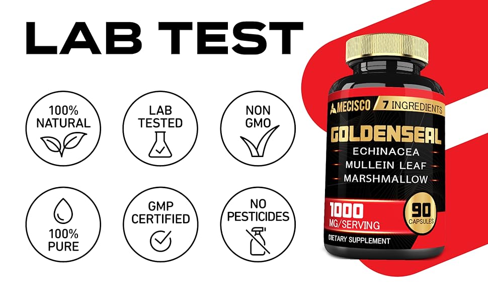 M102. Mec - Goldenseal - 1000mg- 90caps