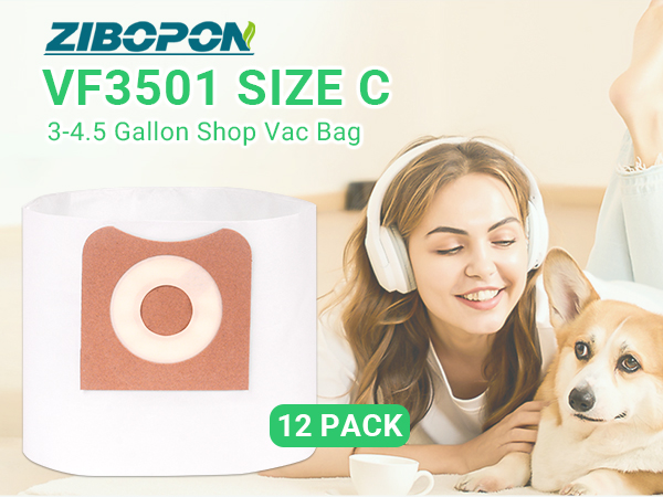 Hillbilly Pot 350、Hillbilly Sack for 350 Zibopon VF3501 Dust Bags Replacement for Ridgid & Workshop 3