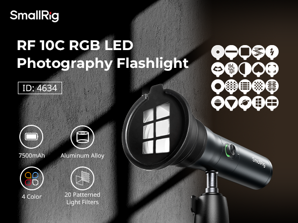 SmallRig RF 10C LEDビデオライト Smallrig RF 10C Portable Focusable Video Light [4634