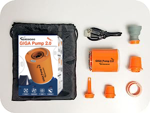 Amazon.co.jp: NEWGIGA Pump 2.0 携帯式エアーポンプ 最軽量