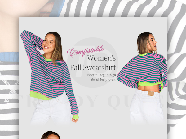 Amazon.com: Trendy Queen Oversized Sweatshirt for Women 2025