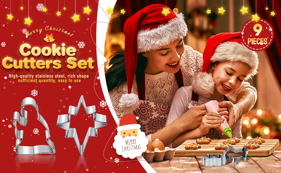 9 Pcs Christmas Nativity Cookie Cutters Set Nativity Scene