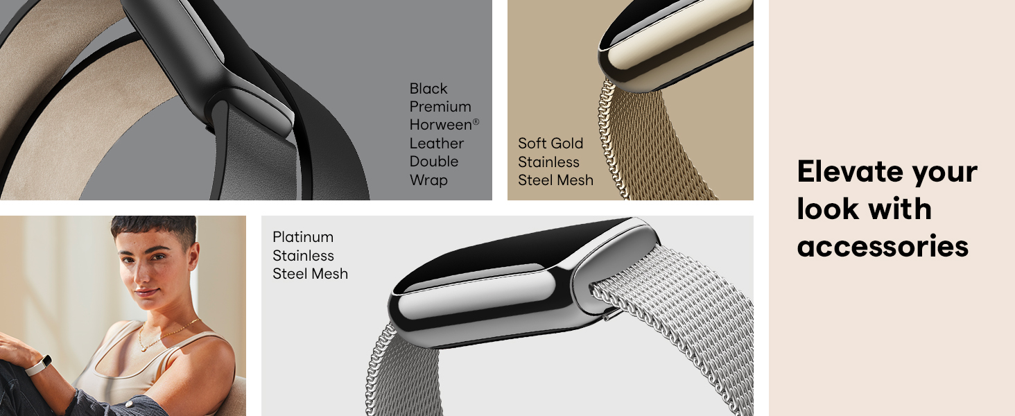 Fitbit Luxe Activity Tracker with up to 5 days battery life, stress