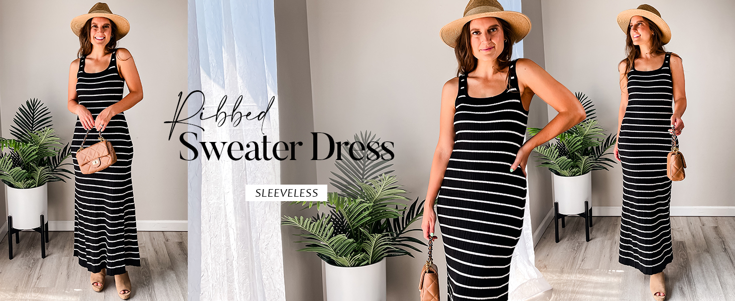 Knitted Tank Sweater Dress