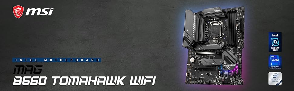 CPU Intel i7 10700F + MSI B560 TOMAHAWK WIFI Specification MAG B560 TOMAHAWK WIFI | エムエスアイ