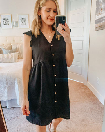 Button Down Swing Dress