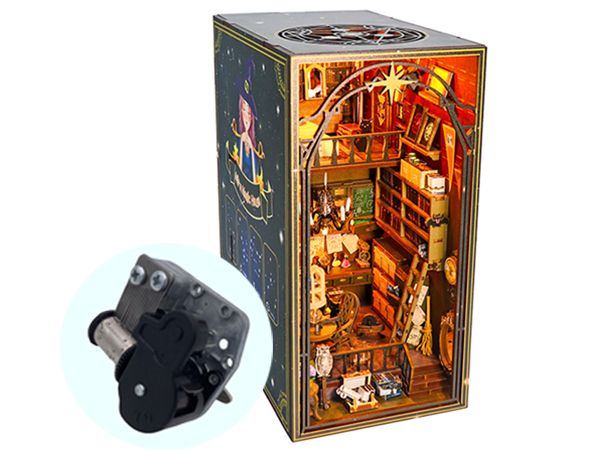 Amazon.com: RICFURPET DIY Book Nook Kit with Music Box, 3D Wooden