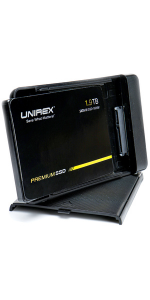 1.9TB ssd, portable Solid state drive 1.9TB with reader, write speed 450 Mb/s, external SSD USB-C