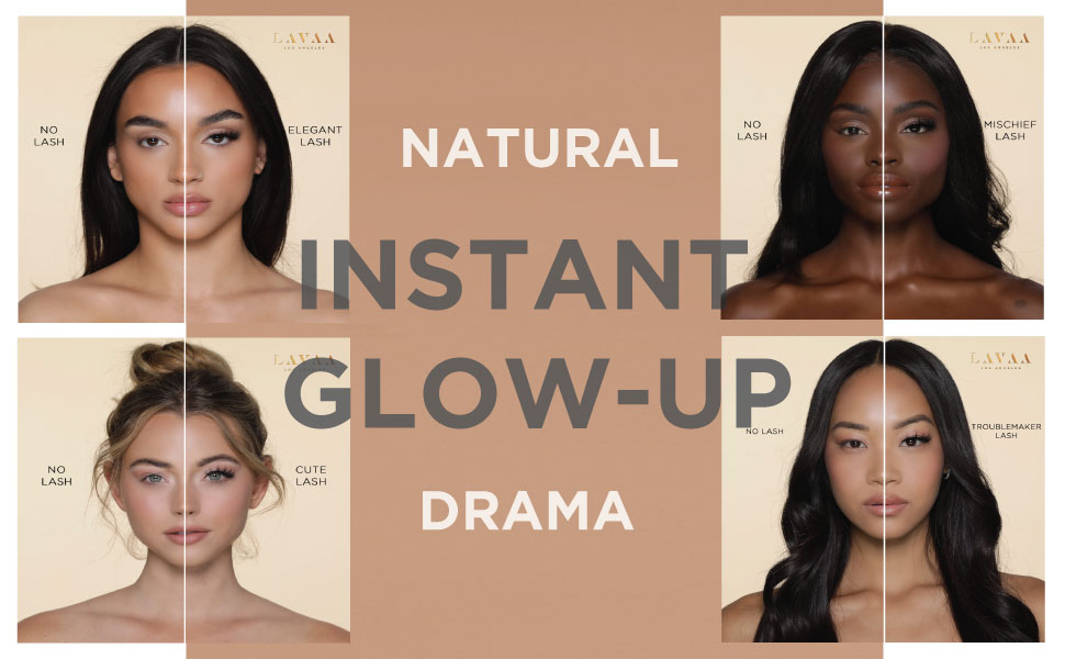 Lavaa Beauty Luxe Lashes | Faux Mink Luxury Lashes & Half Lashes