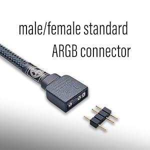 Removable pins for both male and female ARGB connection