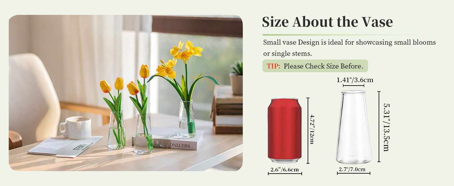 small glass vase