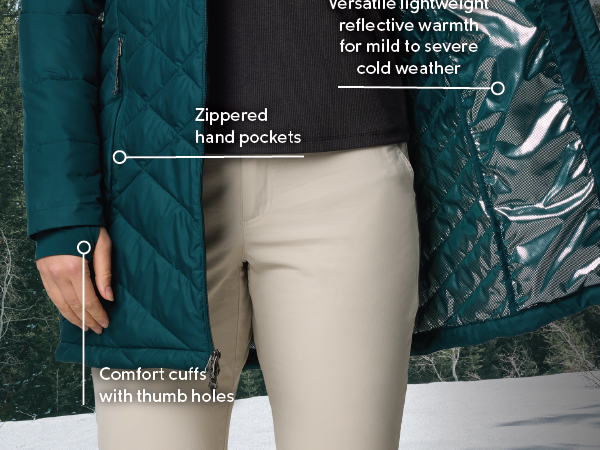 Zippered pockets and hand cuffs