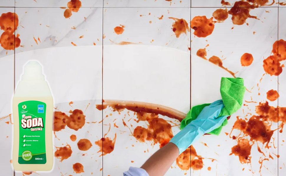 500ml Liquid Soda Crystals Multi Purpose Cleaner-Glass,Laundry Oven Greasy Stains Limescale Remover