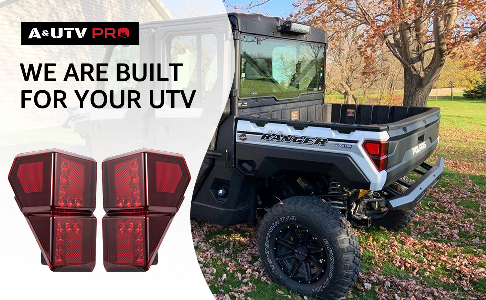 A & UTV PRO LED Tail Lights for 20182025 Polaris Ranger