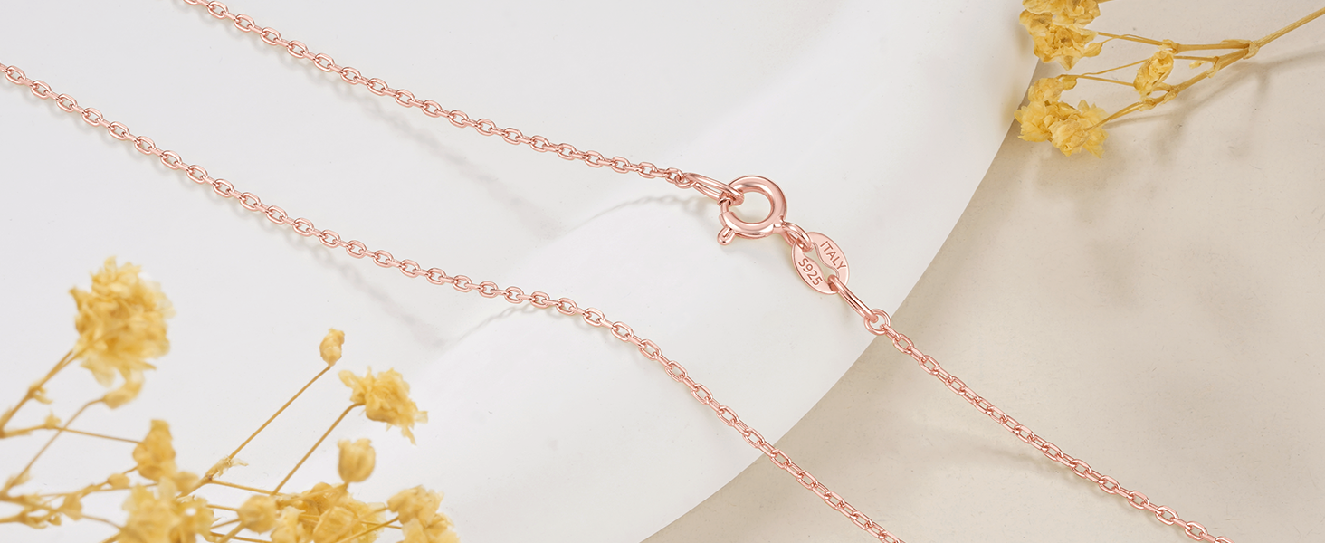 rose gold necklace rose gold chain rose gold necklace for women