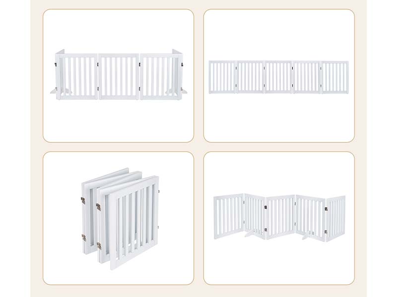 unipaws ハイタイプペットゲート置くだけ木製バリア、犬用フェンス 、グレー Amazon.co.jp: unipaws ハイタイプペットゲート置くだけ木製