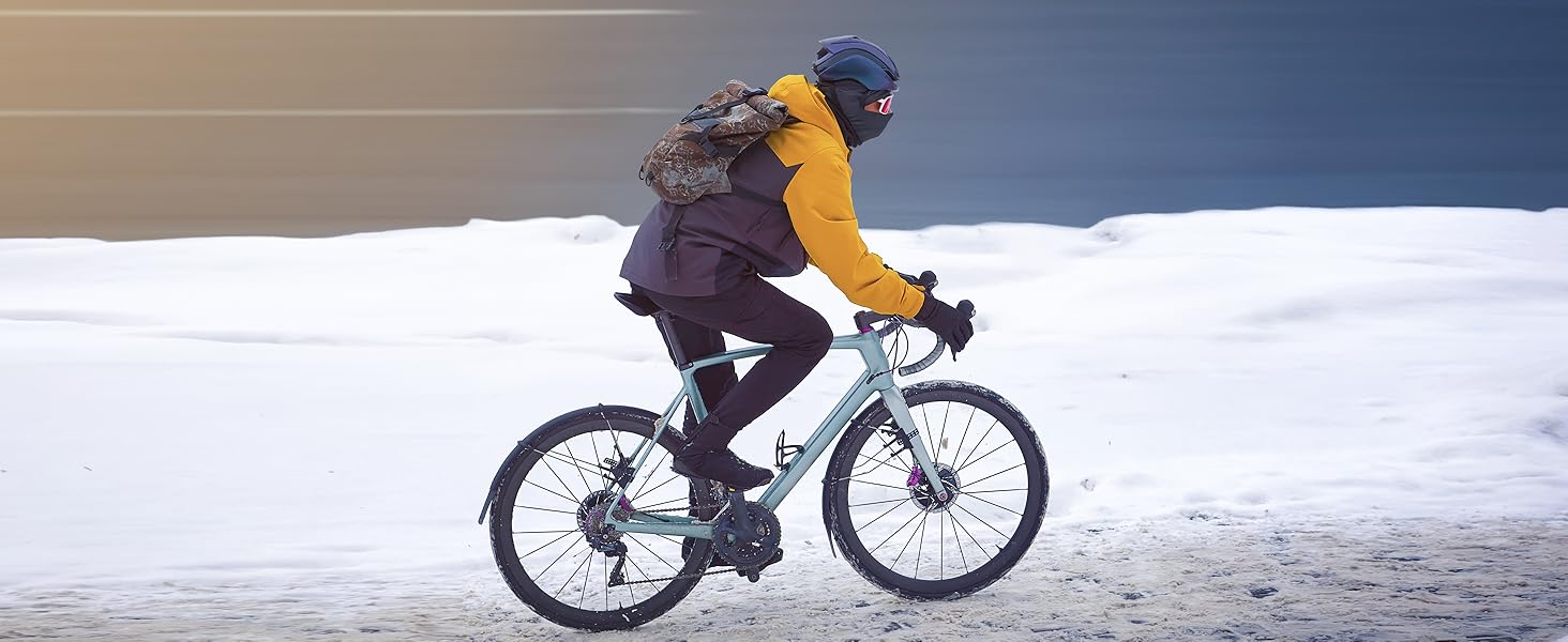 Pudolla Men's Thermal Running Tights with 3 Zipper Pockets