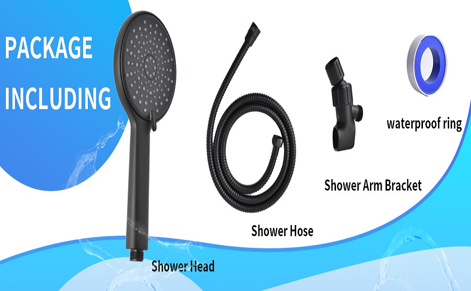 GuiMemi Detachable Shower Head With Long Hose Shower Heads with