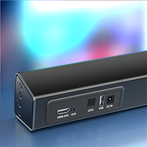 サウンドバー ブラック HDMI USB 接続 Amazon.co.jp: Erasiny サウンドバー テレビ用 スピーカー