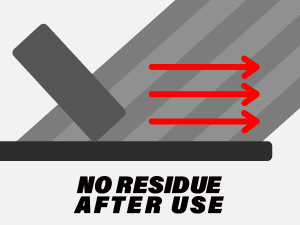 NO RESIDUE AFTER USE