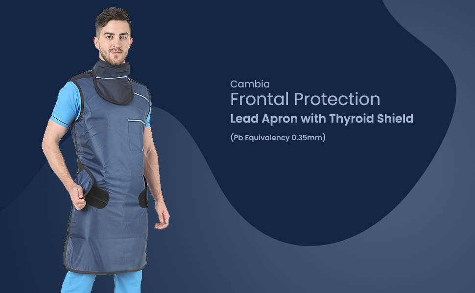 Cambia Lead Apron with Thyroid Collar/Shield for XRay Protection Lead