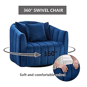 navy swivel chair