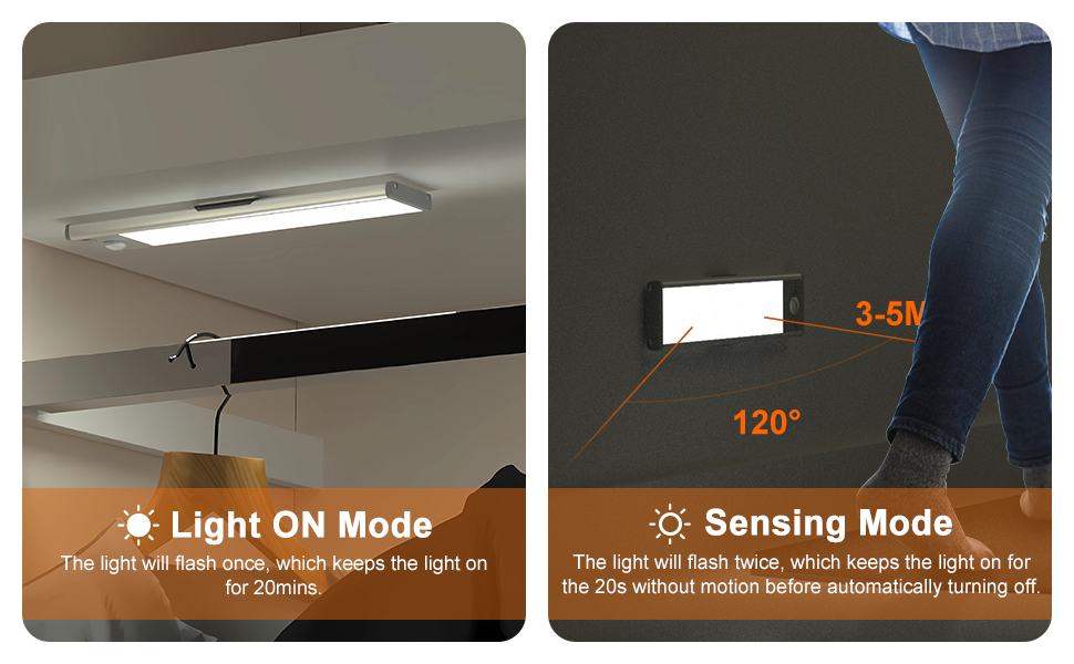 Led Under Kitchen Lighting, USB Rechargeable Light Strip for